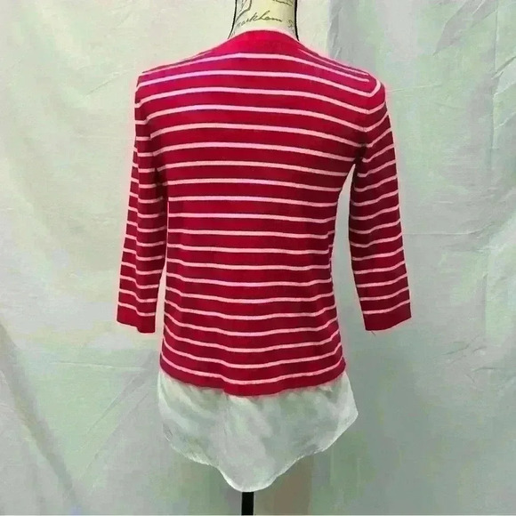 Karl Lagerfeld Paris Pink and White Sweater - Picture 4 of 9